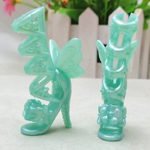 10 Pairs Super Cute Mixed Style Wedding Fashion Shoes for Barbie Doll Christmas Gift