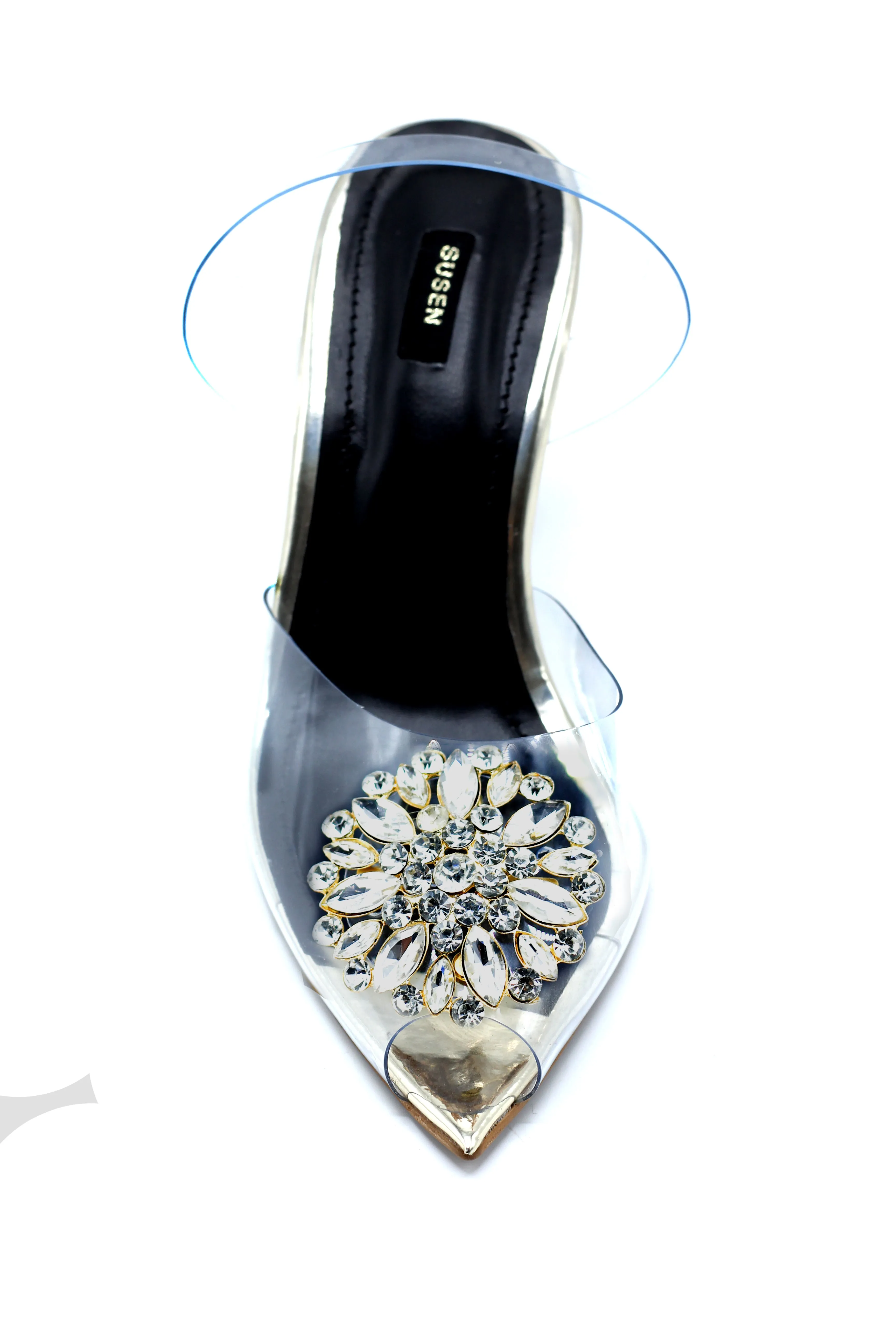 619-1 CRYSTAL High Heel Sandals