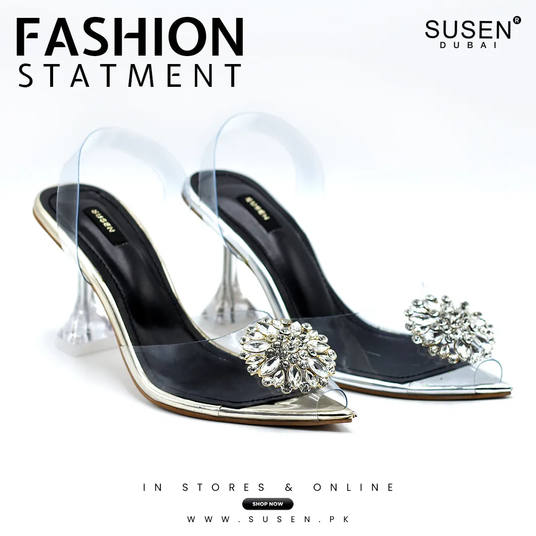 619-1 CRYSTAL High Heel Sandals