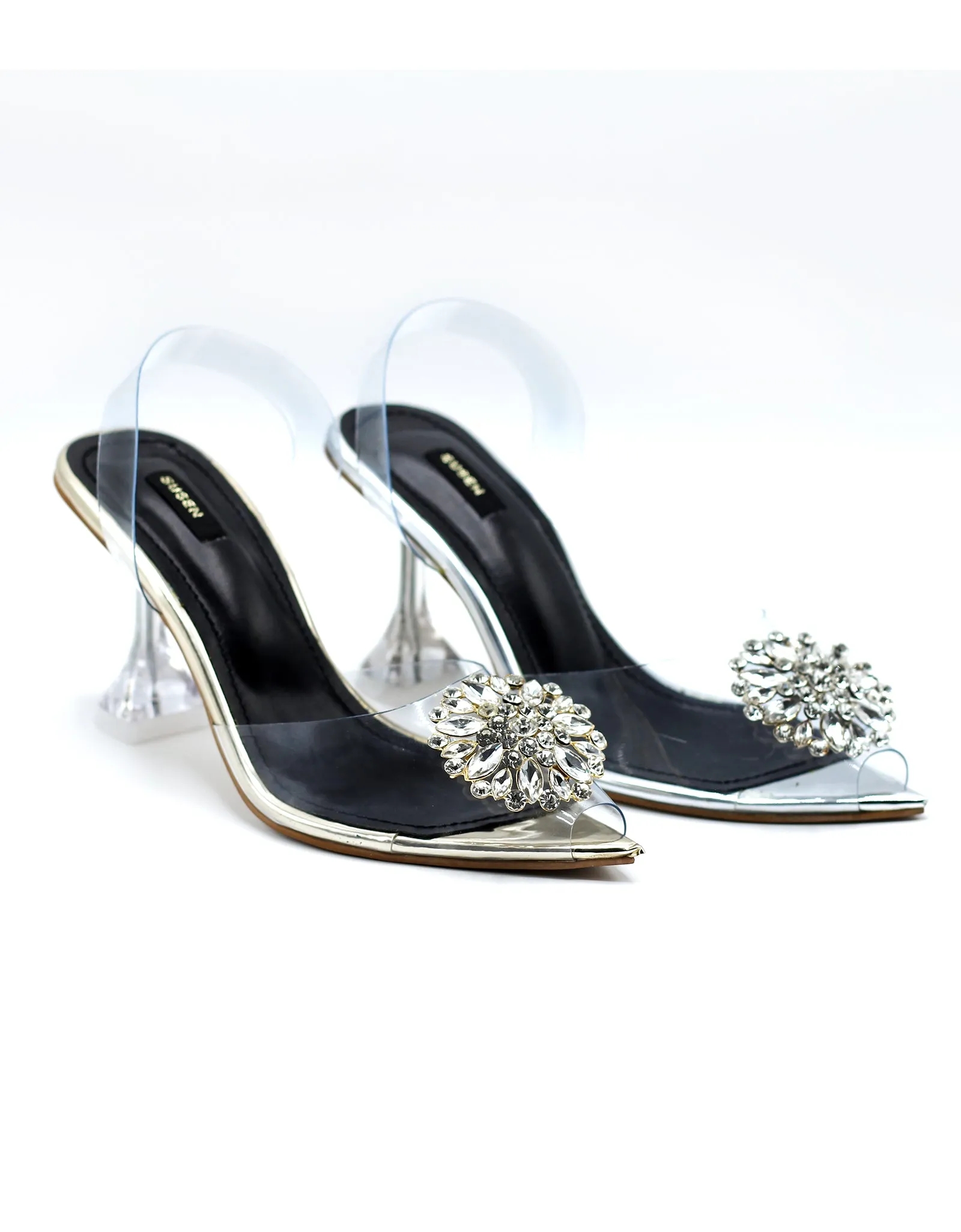 619-1 CRYSTAL High Heel Sandals