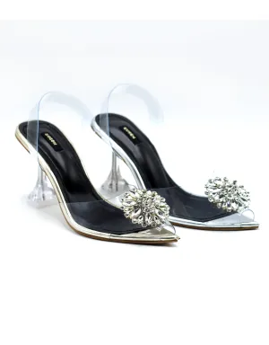 619-1 CRYSTAL High Heel Sandals
