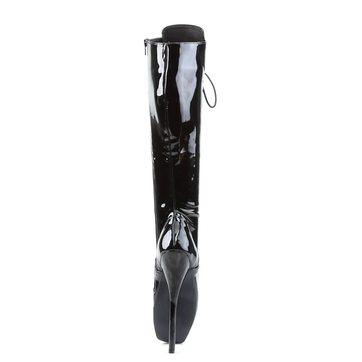 BALLET-2020 Black Patent Knee High Ballet Boots