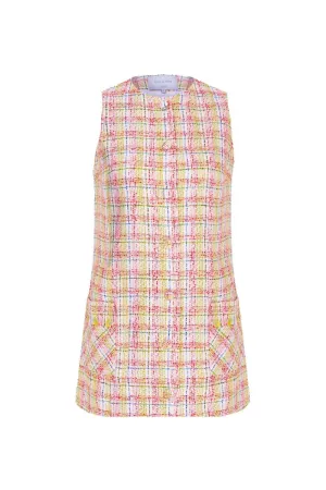 CHLOE COTTON TWEED MINI DRESS