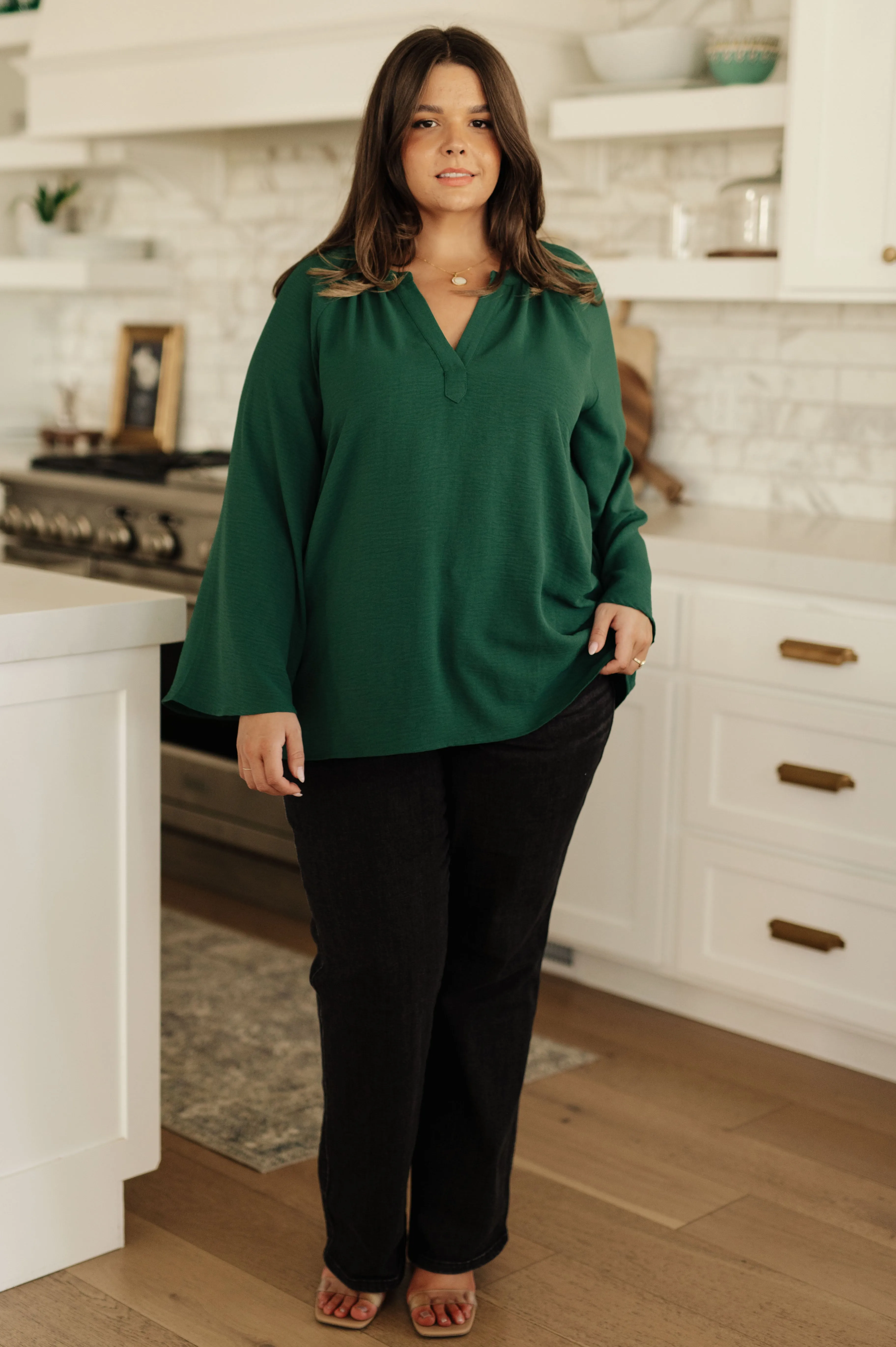 Climb On V-Neck Blouse - 11/8/2024