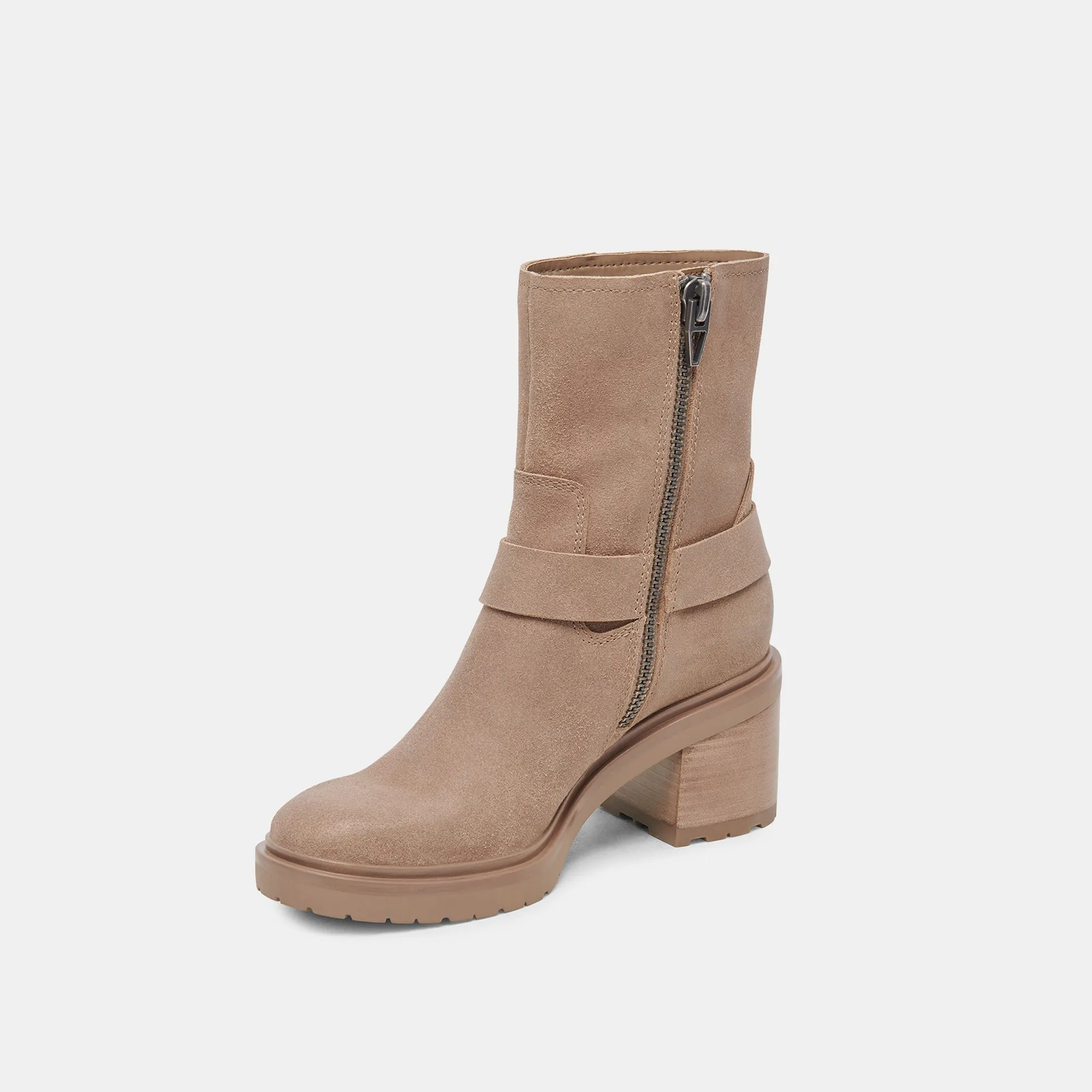Dolce Vita Camros Boots in Truffle Suede