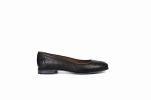 FOOT FEDERATION OPENWORK FLAT WOMEN'S SHOE BLACK