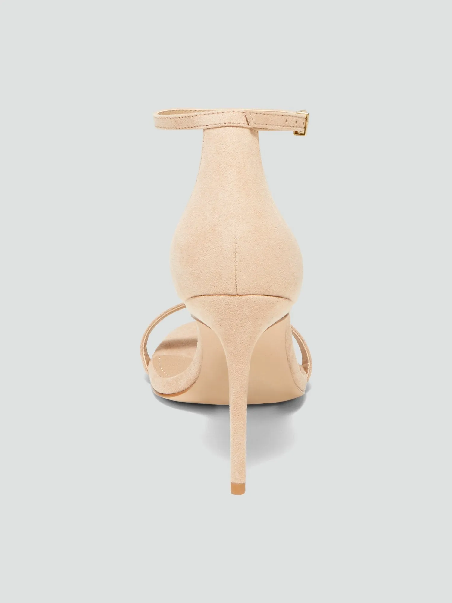 Gesa Open Toe Stiletto Heels with Ankle Strap