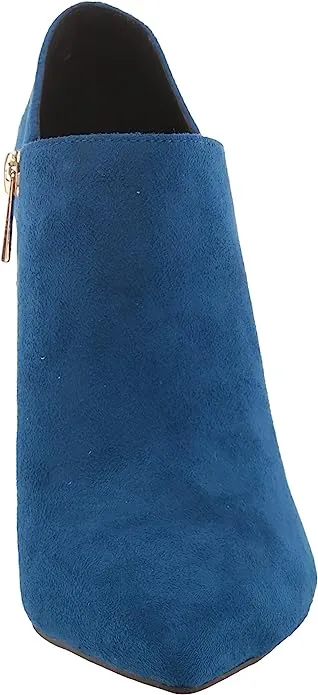 Jessica Simpson Luela Blue Hour Leather Side Zipper Stiletto Heel Ankle Boots