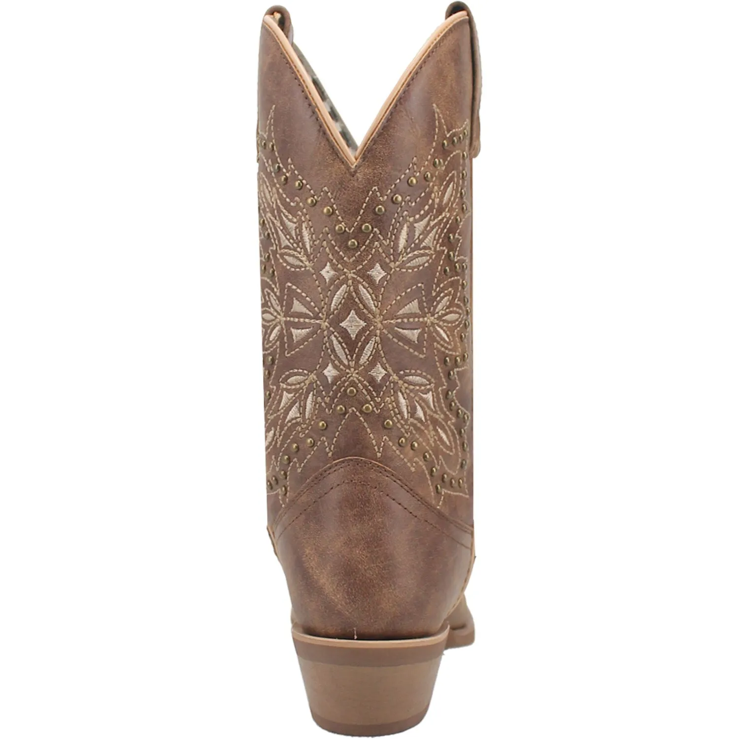 Laredo Womens Journee Brown Leather Cowboy Boots 6.5 M