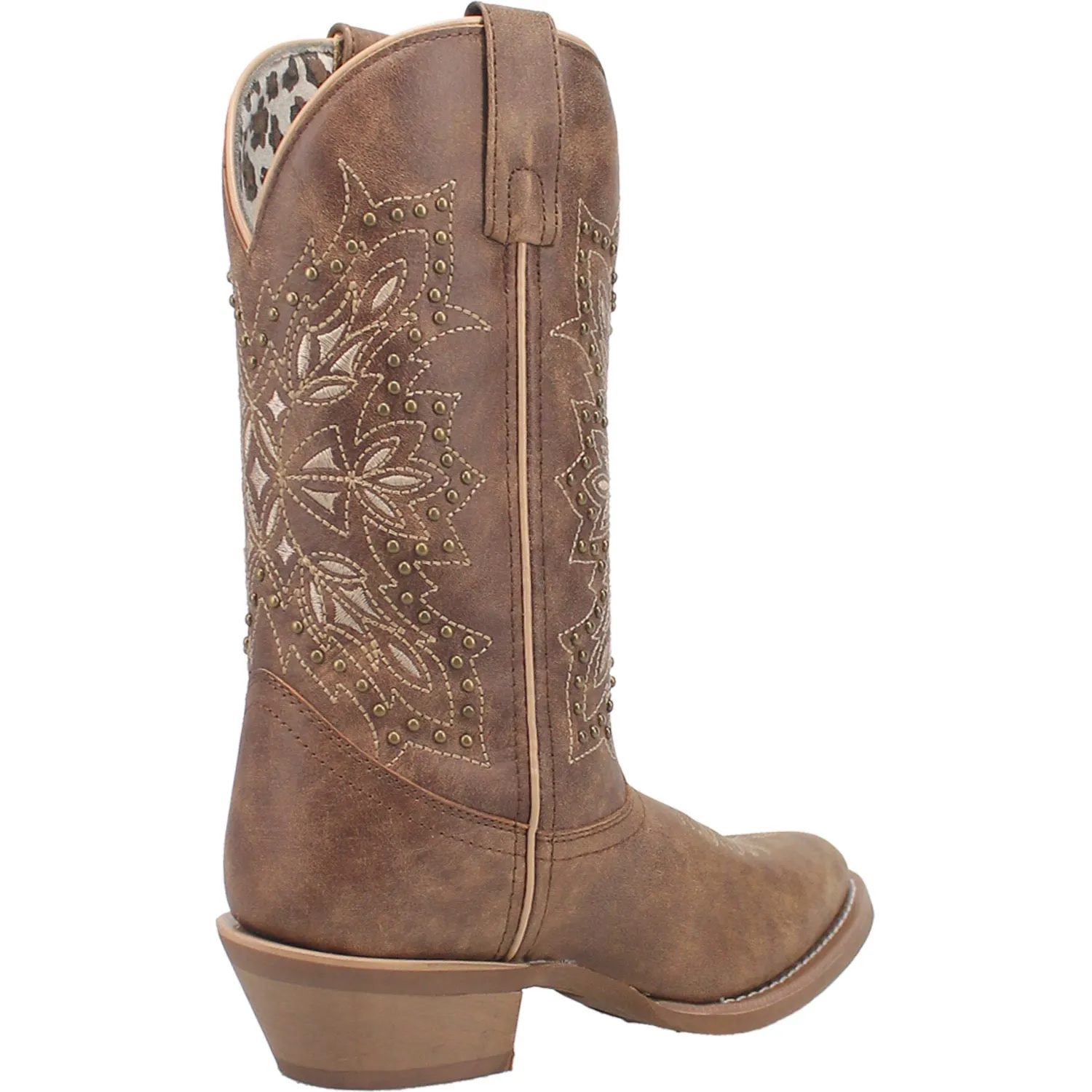 Laredo Womens Journee Brown Leather Cowboy Boots 6.5 M