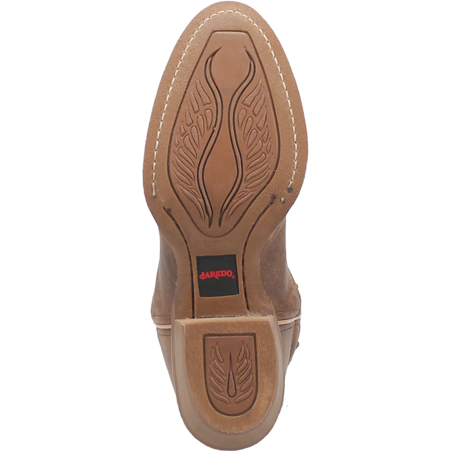 Laredo Womens Journee Brown Leather Cowboy Boots 6.5 M