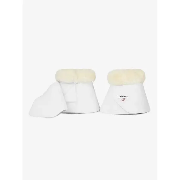 LeMieux Fleece WrapRound Over Reach Boots White