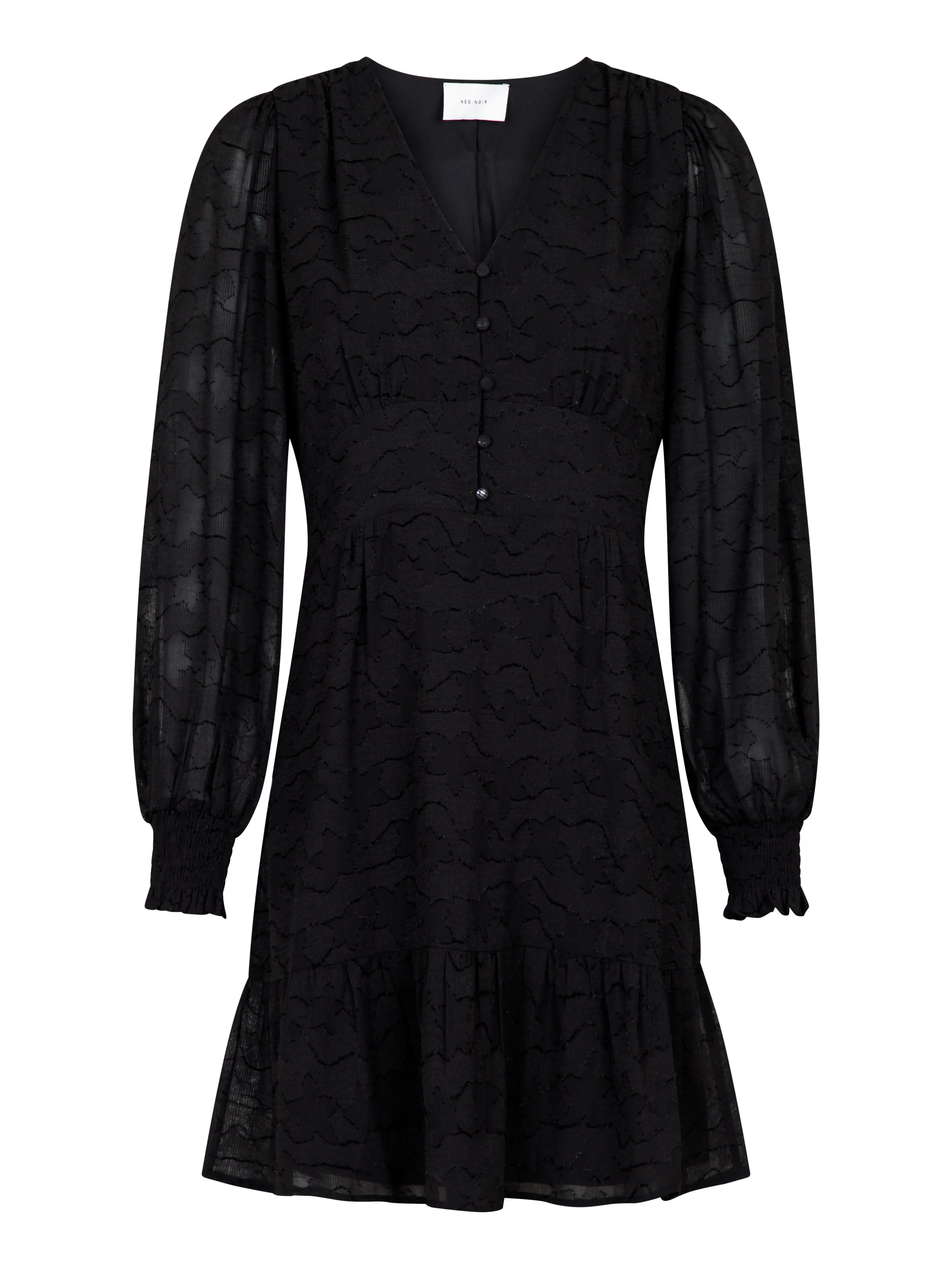 Mitchell Burnout Dress - Black