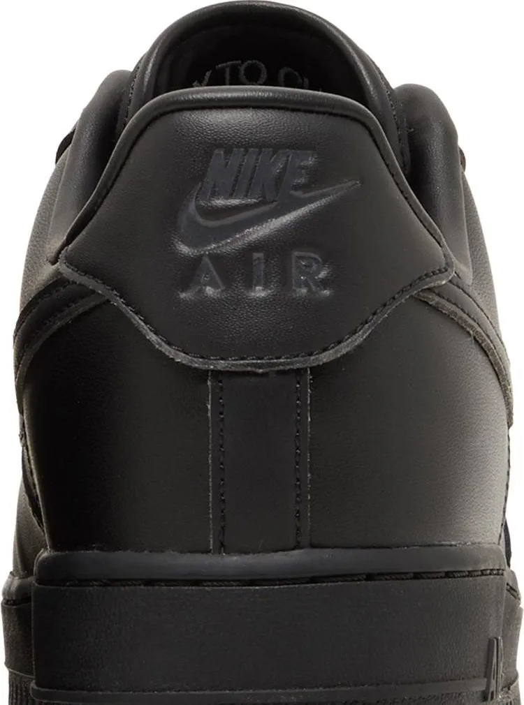 Nike Air Force 1 '07 'Fresh - Triple Black' Sneakers, Black