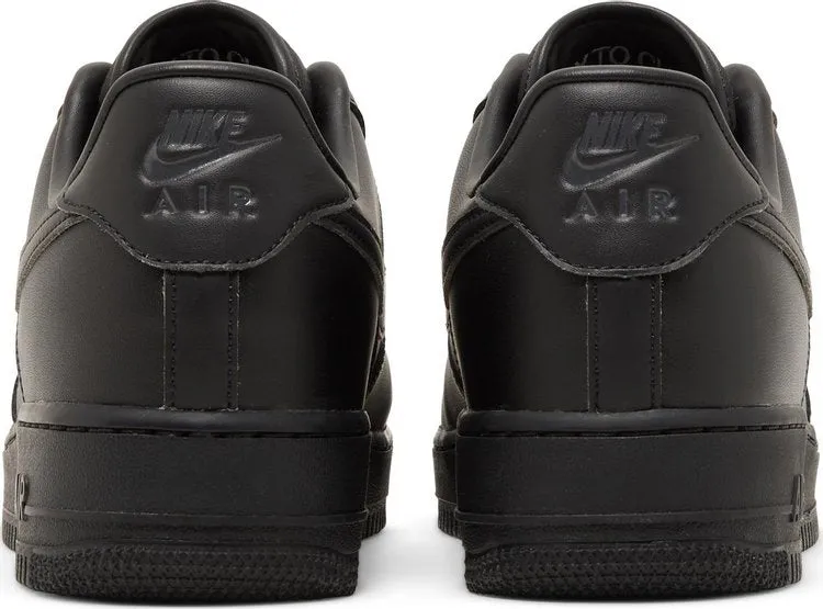 Nike Air Force 1 '07 'Fresh - Triple Black' Sneakers, Black