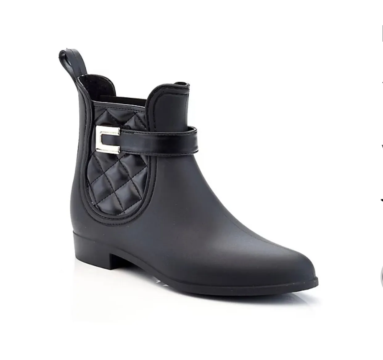 SALE HF Clarity Sky-5 Quilted Buckle Ankle Boot