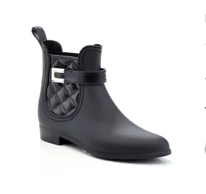 SALE HF Clarity Sky-5 Quilted Buckle Ankle Boot