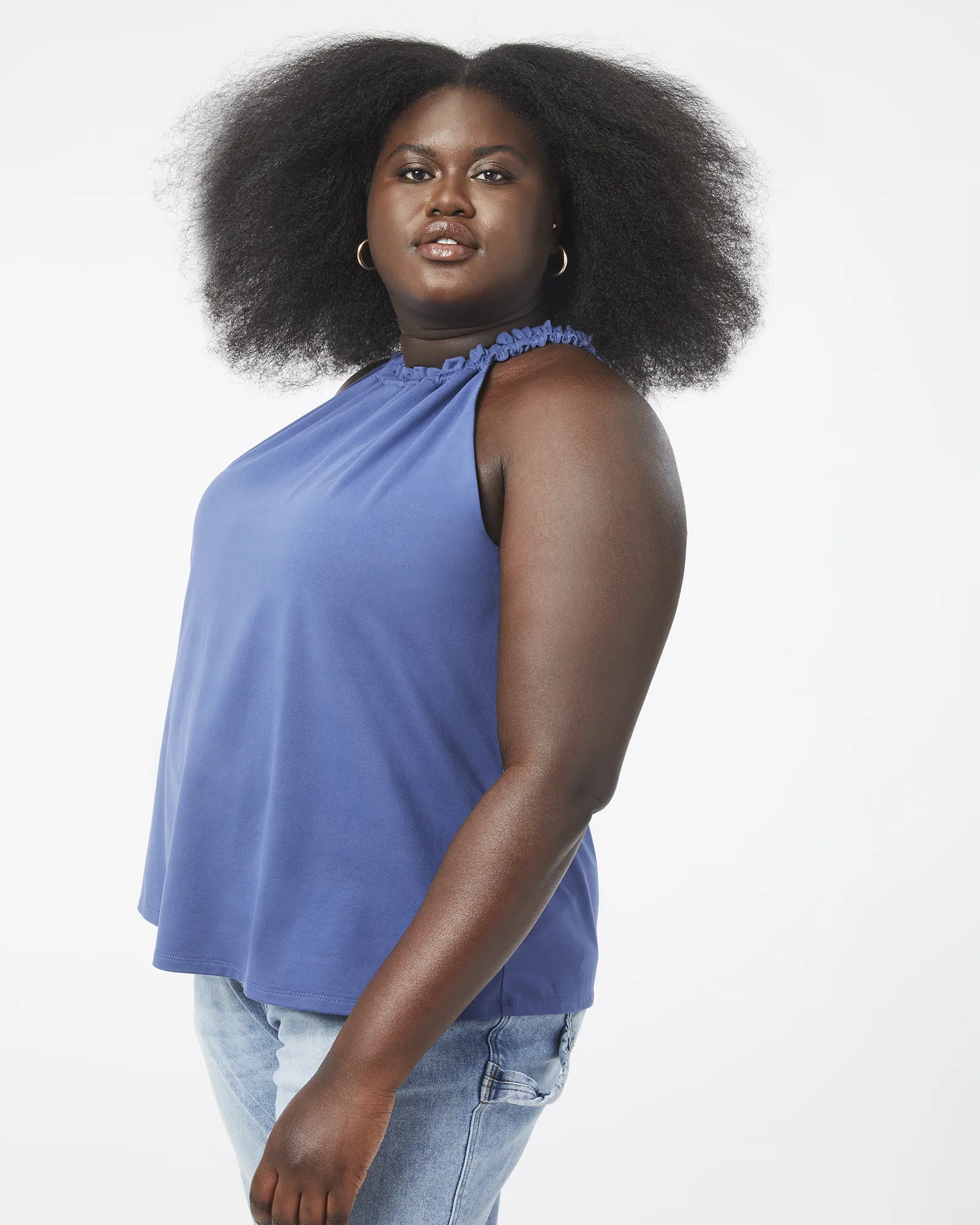 Sasha Halter Tank | Navy