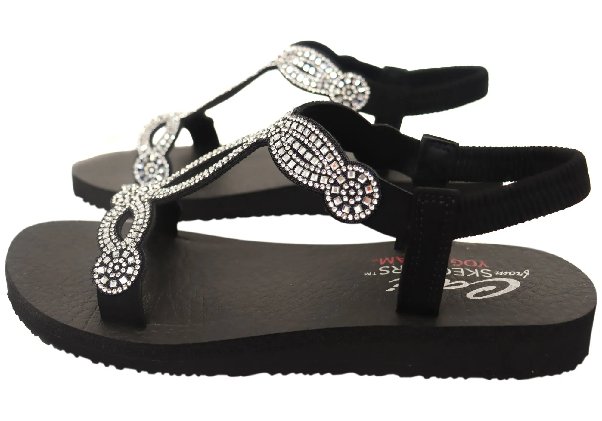Skechers Womens Comfortable Meditation Resorts Sandals