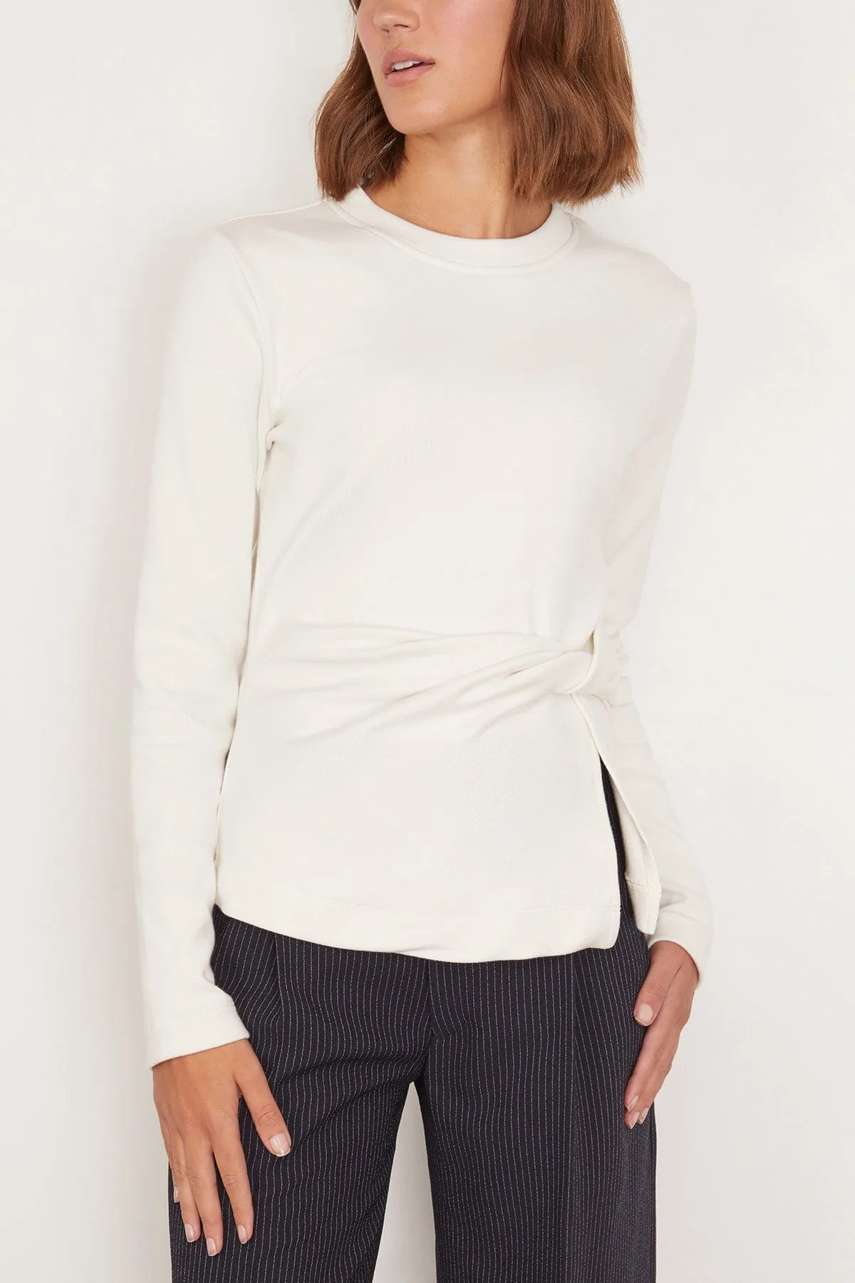 Solid Carlita Top in Chalk