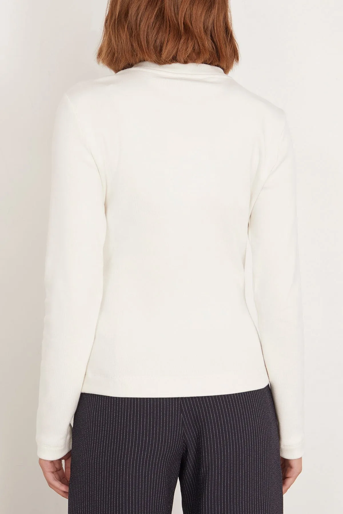 Solid Carlita Top in Chalk
