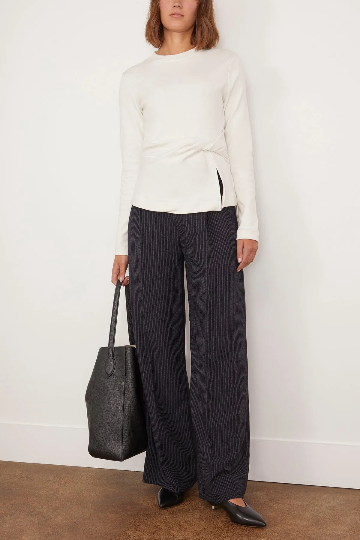Solid Carlita Top in Chalk