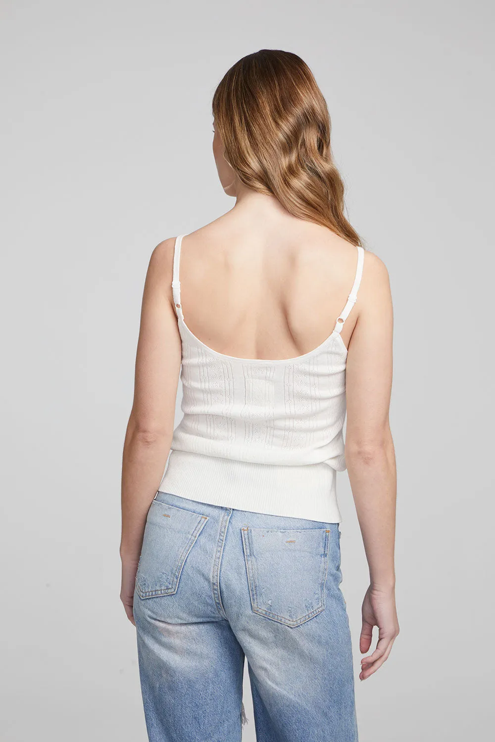 Spell White Star Tank Top