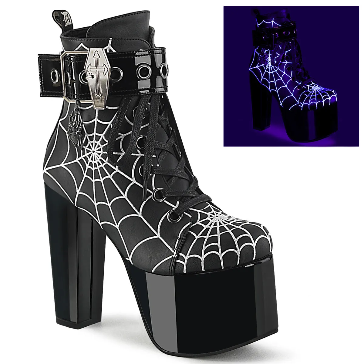 TORMENT-51 Demoniacult Alternative Footwear Women's Ankle Boots