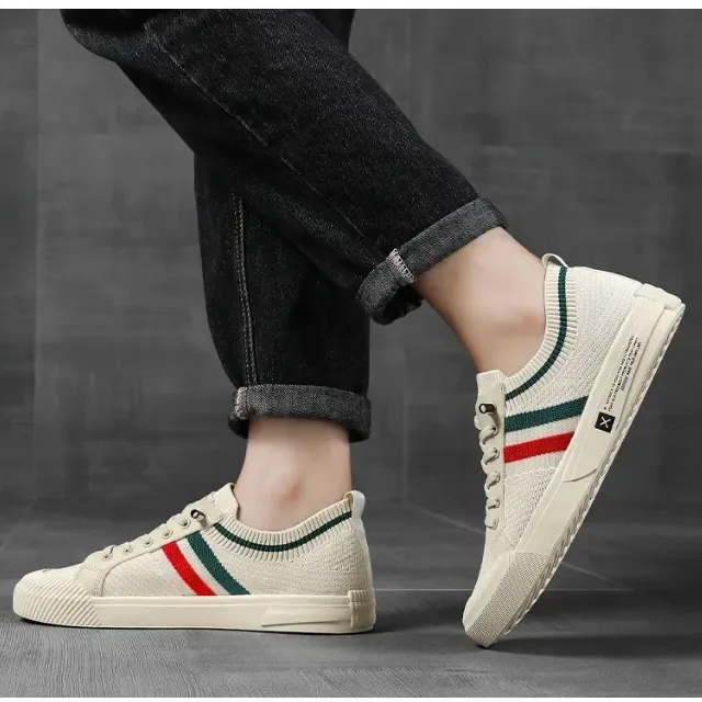 Twiller - Heren Schoenen - Stijlvolle Gebreide Sneakers met Ademend Bovenwerk