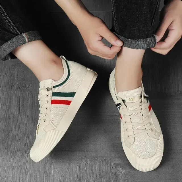 Twiller - Heren Schoenen - Stijlvolle Gebreide Sneakers met Ademend Bovenwerk