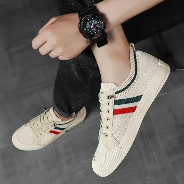 Twiller - Heren Schoenen - Stijlvolle Gebreide Sneakers met Ademend Bovenwerk