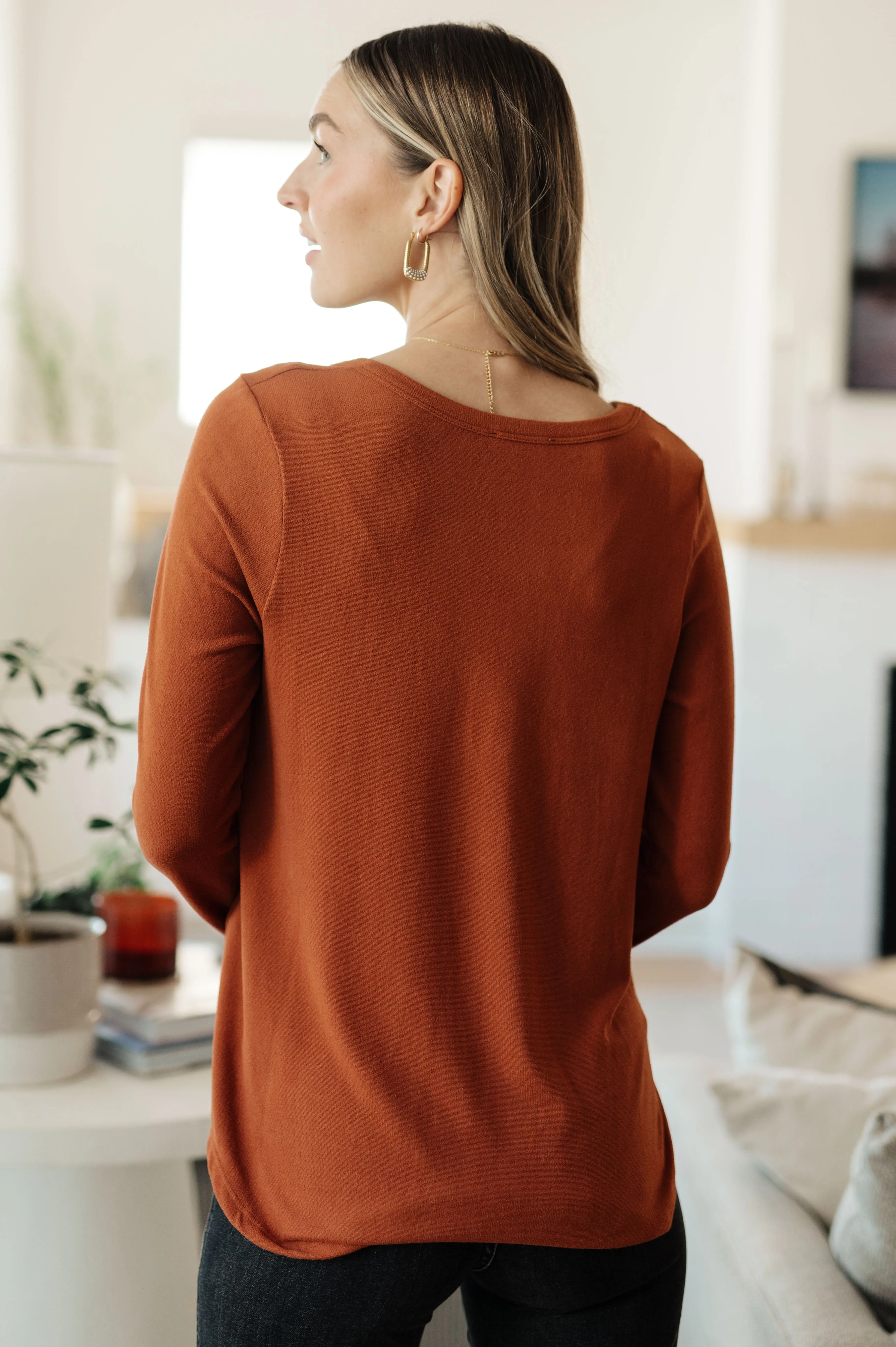 White Birch Feeling Better Scoop Neck Top