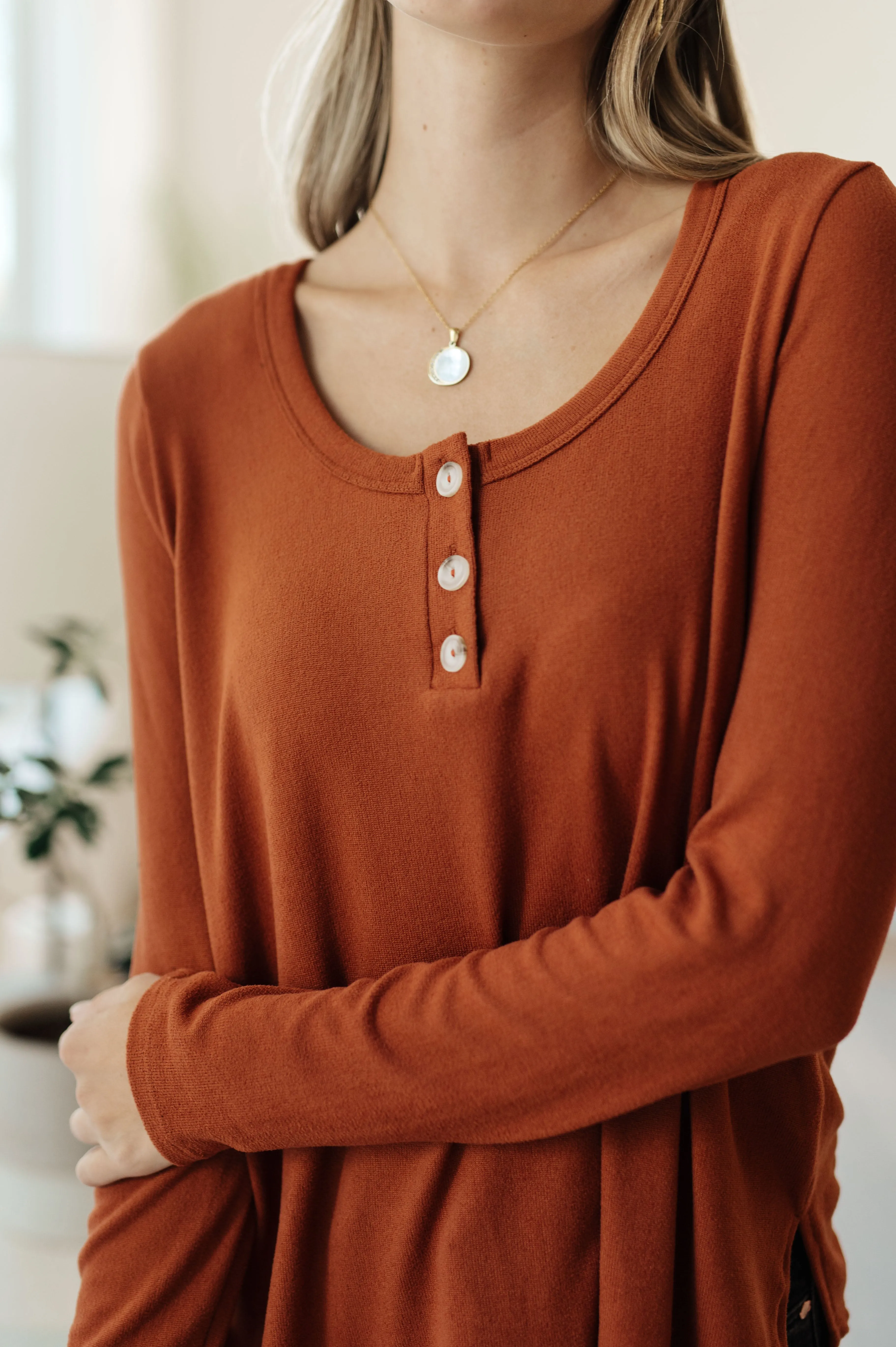 White Birch Feeling Better Scoop Neck Top